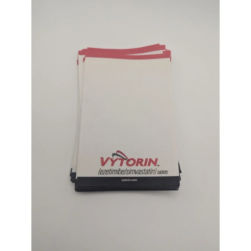 Lot of 80 Vintage Vytorin Pharmaceutical Drug‎ Rep Promo Notepads Medical Memo